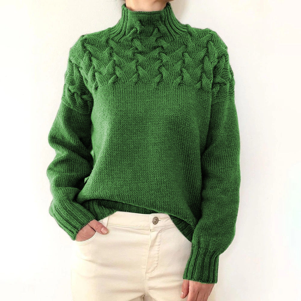 Elena | Warmer Strickrollkragen