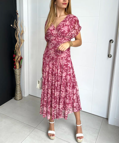 Sophie - Elegantes Kleid mit Blumenmuster