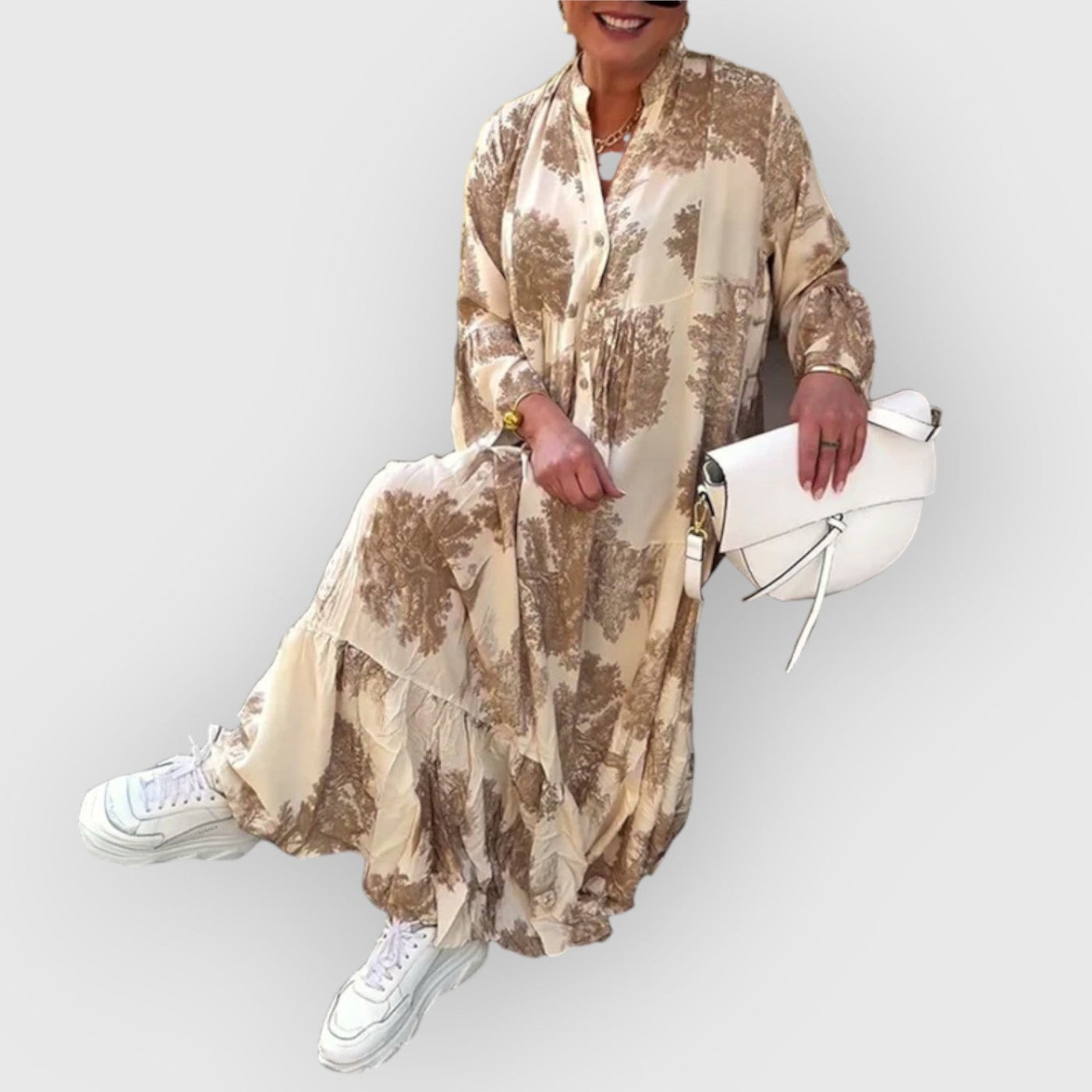 Hanna - Florales Maxikleid