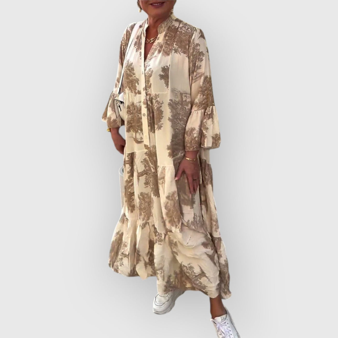 Hanna - Florales Maxikleid