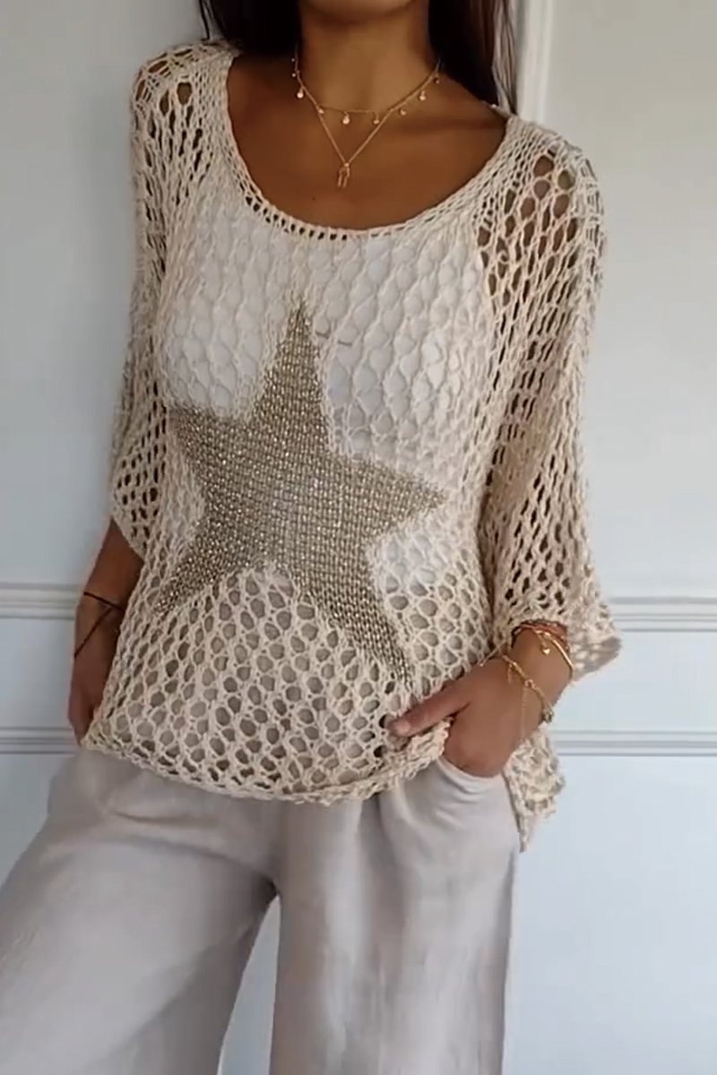 Larissa | Eleganter Strickpullover mit Stern