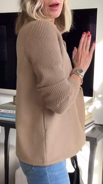Amelia™ | Stylischer Blazer mit Strickärmeln