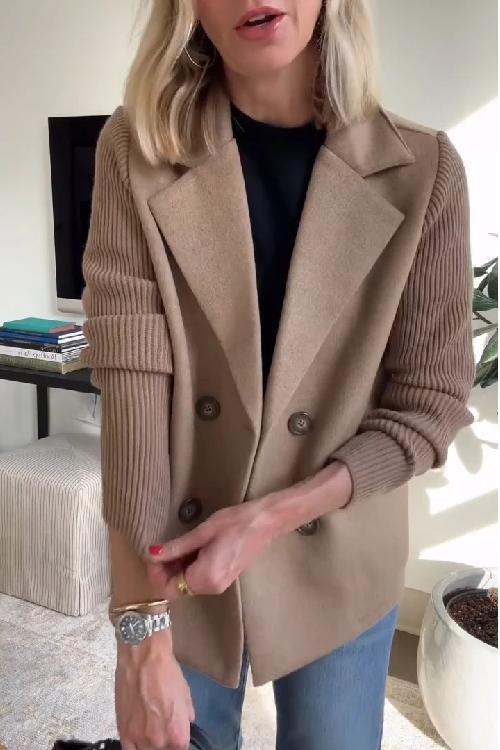Amelia™ | Stylischer Blazer mit Strickärmeln