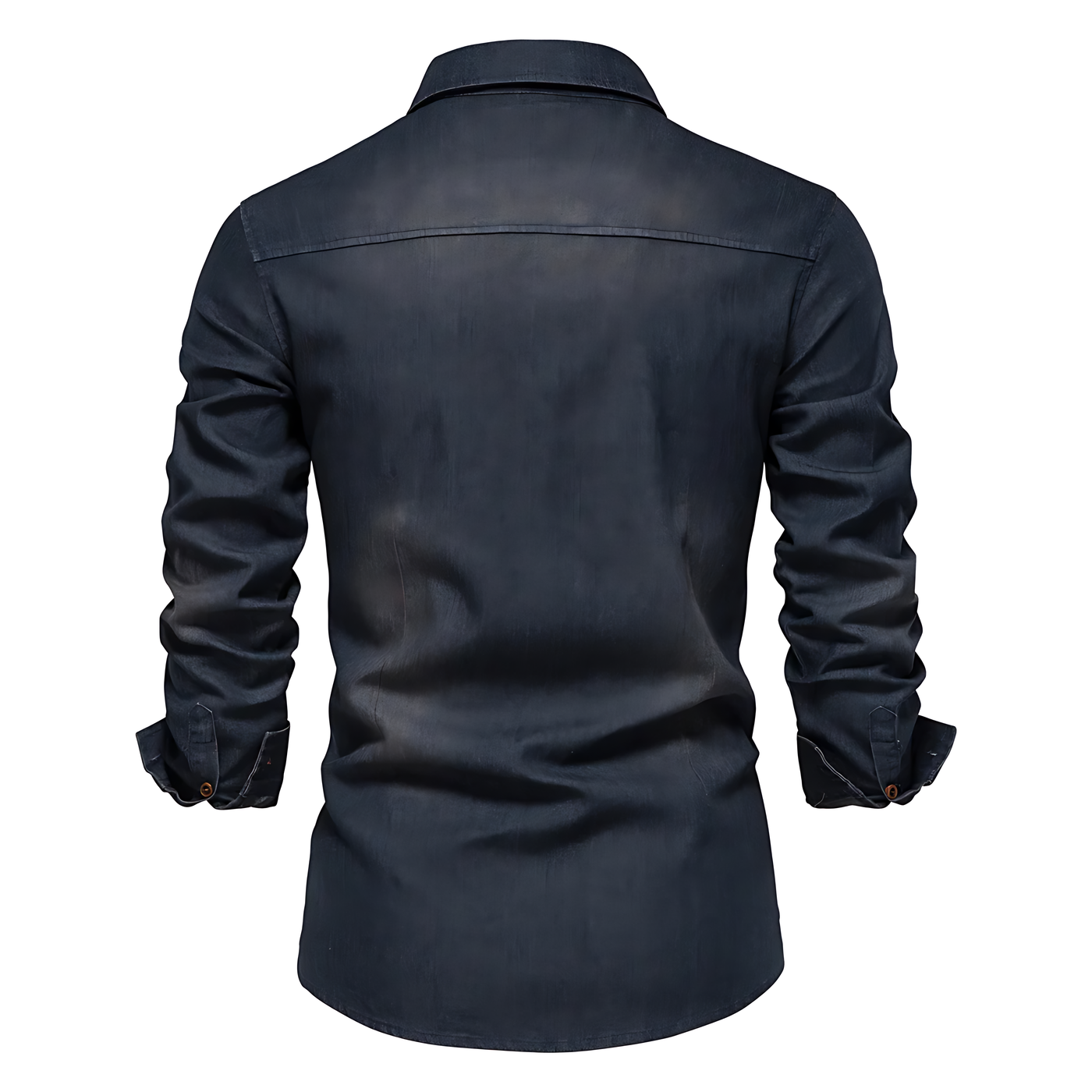 Ruggiero™ - Herren Denim Baumwollhemd