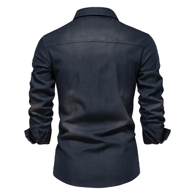 Ruggiero™ - Herren Denim Baumwollhemd