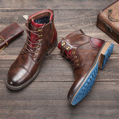 Cris™ | Premium Handgefertigte Leder Oxford Stiefel für Herren