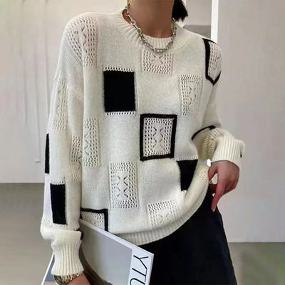 Odessa - Entspannter geometrischer Pullover