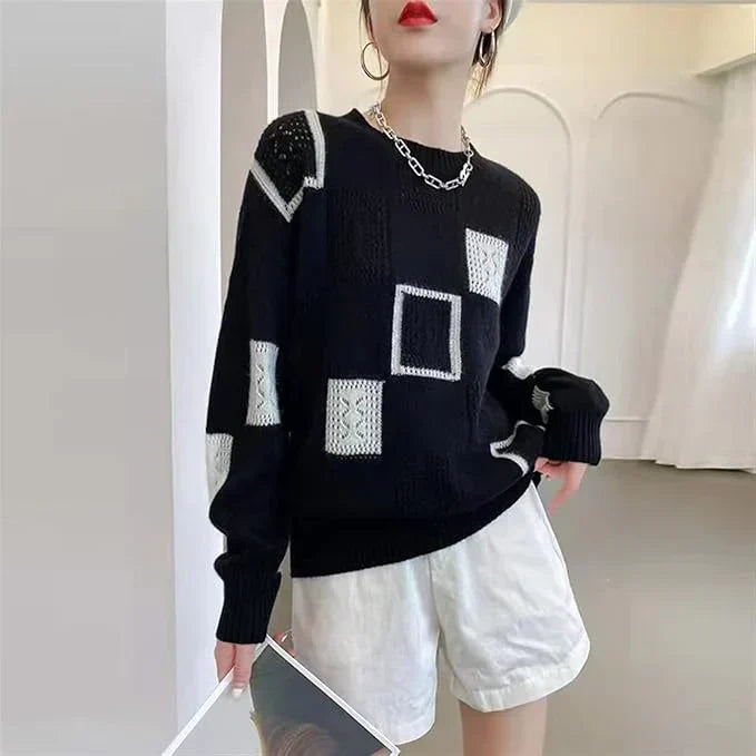 Odessa - Entspannter geometrischer Pullover