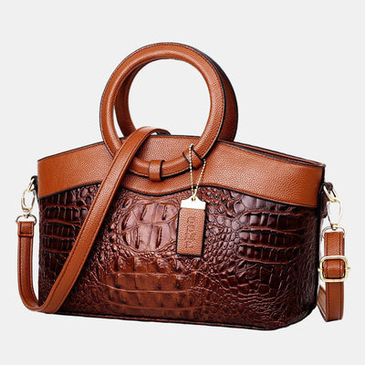 JAYE | STYLISCHE HANDTASCHE IM KROKODILMUSTER
