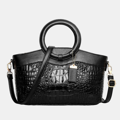JAYE | STYLISCHE HANDTASCHE IM KROKODILMUSTER