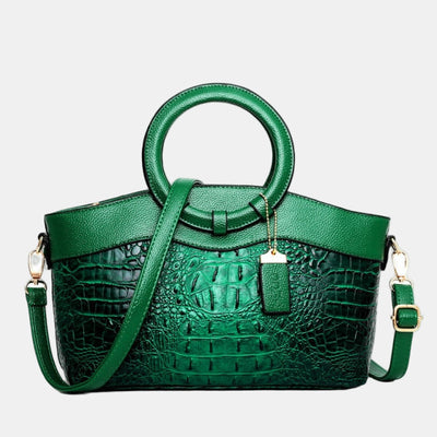 JAYE | STYLISCHE HANDTASCHE IM KROKODILMUSTER