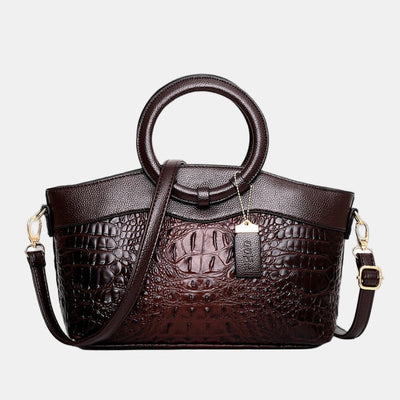 JAYE | STYLISCHE HANDTASCHE IM KROKODILMUSTER