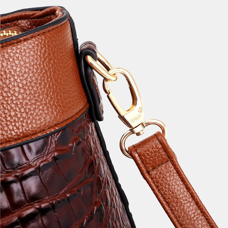 JAYE | STYLISCHE HANDTASCHE IM KROKODILMUSTER