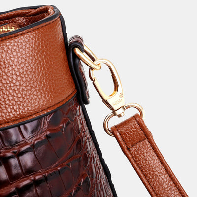 JAYE | STYLISCHE HANDTASCHE IM KROKODILMUSTER
