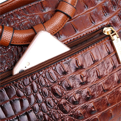 JAYE | STYLISCHE HANDTASCHE IM KROKODILMUSTER