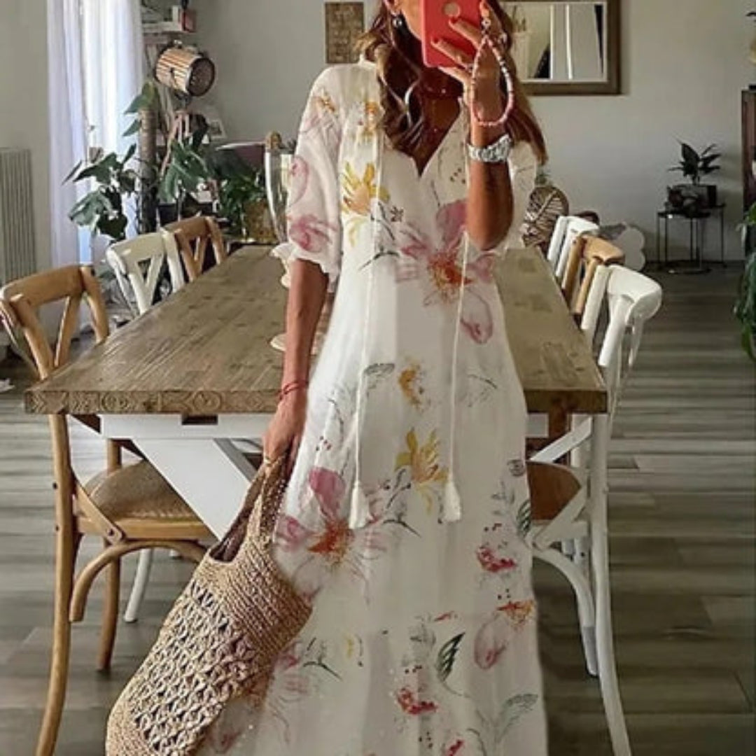 Annemarije™ | Boho Bauchbedeckendes Kleid