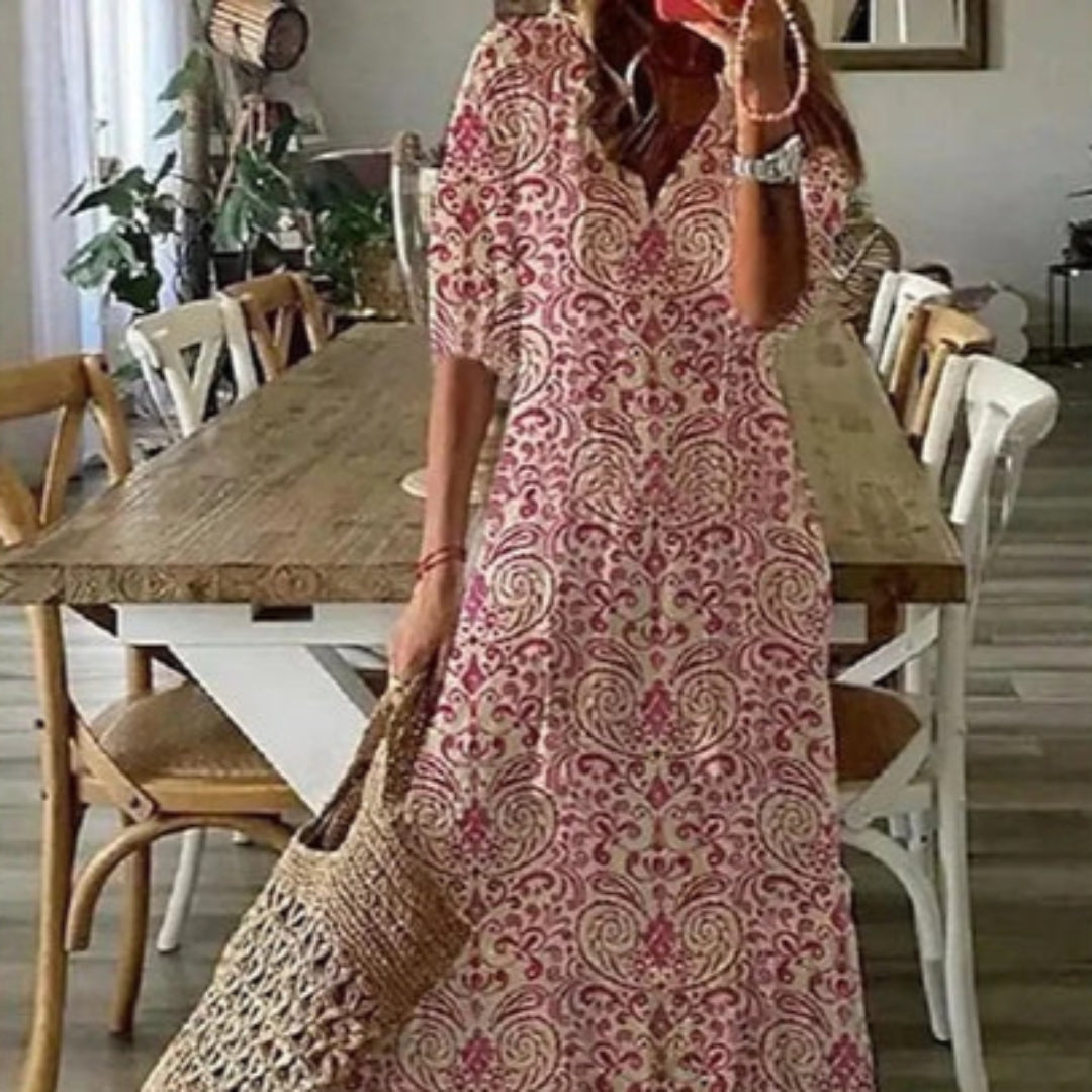 Annemarije™ | Boho Bauchbedeckendes Kleid