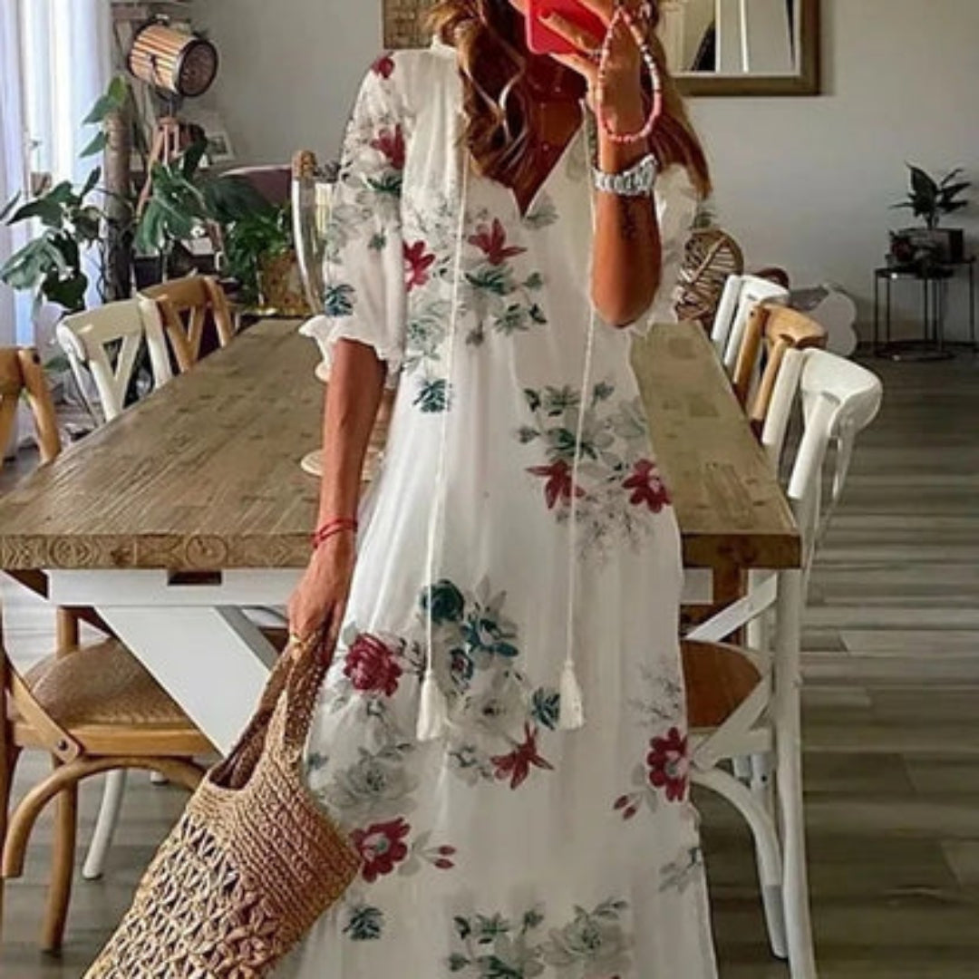 Annemarije™ | Boho Bauchbedeckendes Kleid